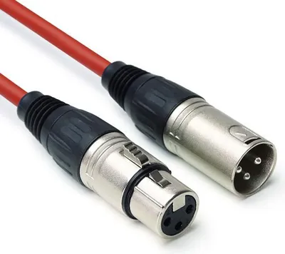 Image de keepdrum DMX004 RD Câble DMX Rot 3-pol XLR 10m