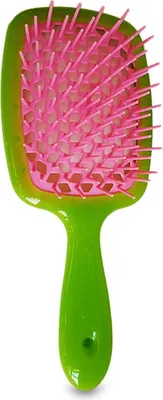 Produktbild von Janeke, Superbrush, Paddle, Hair Brush, Green/Pink