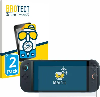 Produktbild von 2x BROTECT Schutzfolie für Nintendo Switch 2 Displayschutz Displayschutzfolie Folie Matt Entspiegelungsfolie