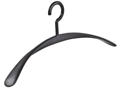 Produktbild von Kleiderbügel-Set, 12 Stück - Kunststoff - Schwarz - 45 cm