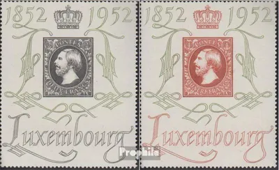Produktbild von Briefmarken Luxemburg 1952 Mi 488-489 (kompl.Ausg.) postfrisch Philatelie