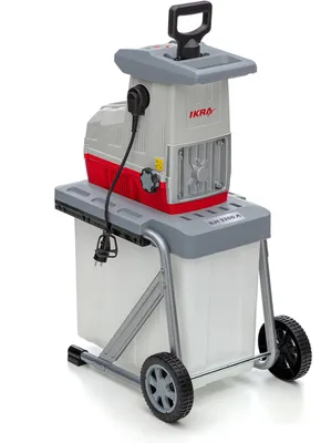 Elektrischer Häcksler, 3200 W, Aststärke bis 44 mm, 60 l Behälter