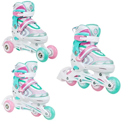 Produktbild von 3in1 Inlineskates Triskates Rollschuhe Raven Lia PLUS Mint 30-33 verstellbar