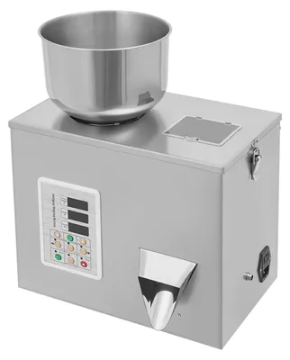 Image de Machine de remplissage automatique, 180W - Pour thé, céréales, herbes, riz, épices, produits secs - Dimensions : 38 x 23 x 50 cm