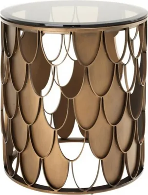 Produktbild von Casa Padrino Luxus Art Deco Designer Beistelltisch 50 x H. 55 cm - Luxus Qualität
