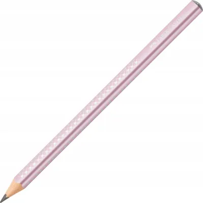 Produktbild von FABER-CASTELL Jumbo Sparkle Bleistift B rose metallic, 1 St.