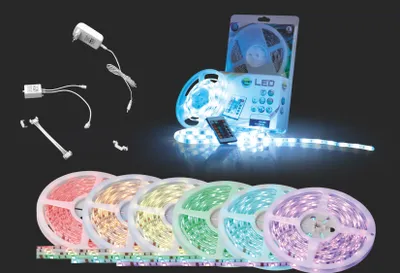Produktbild von Globo Lighting LED-Band Kunststoff weiß, 90x RGBW LED