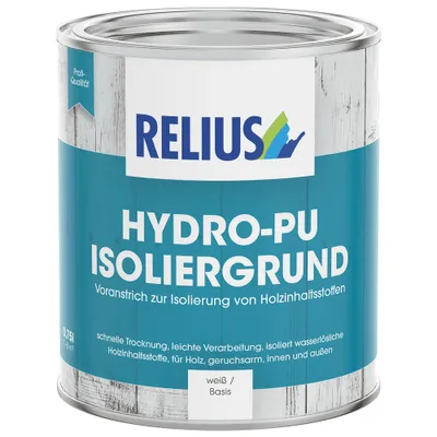 Produktbild von Relius Hydro-PU Isoliergrund weiß / Basis W 2,5 Liter - Voranstrich zur Isolierung von Holzinhaltsstoffen