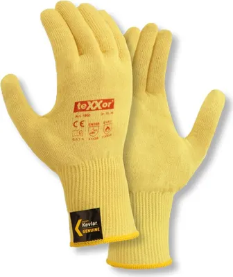 Imagen del producto de 12 pares de guantes de punto fino de aramida, talla 9