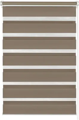 Produktbild von Gardinia EASYFIX Doppelrollo mocca 120 x 150 cm