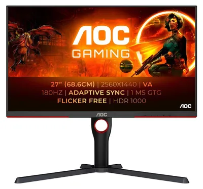 Image de AOC Gaming-Monitor Q27G3XMN/BK 2K 27" 180 Hz