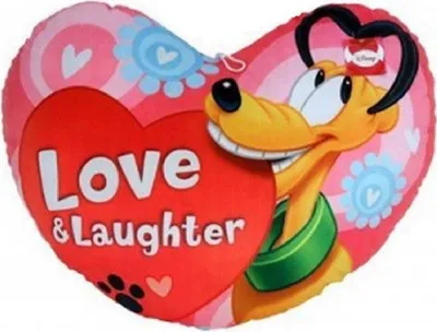 Produktbild von Disney Pluto Kissen Herzkissen Dekokissen Herzform ca.33cm