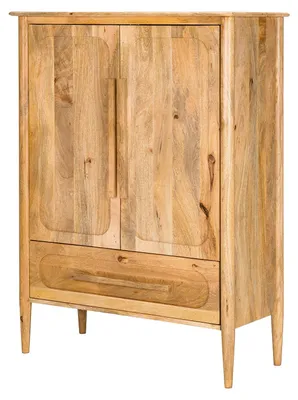 Produktbild von home24 Massives Highboard mit 2 Türen - Mango