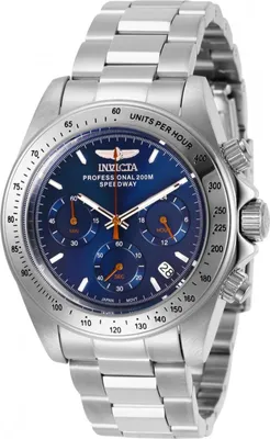 Obrázek produktu pro Invicta Speedway 27770 Pánské Hodinky - Quartz Hnutí - Nerezová Ocel s Modrým Ciferníkem - 39 mm