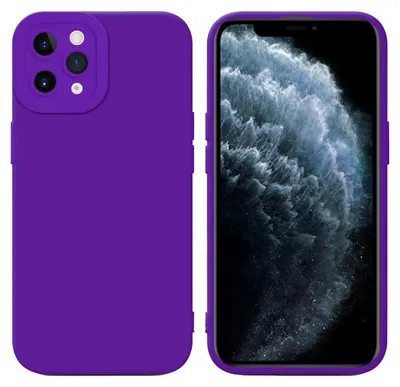 Produktbild von Cadorabo Hülle für Apple iPhone 11 PRO MAX Schutz Hülle in Lila TPU Silikon Etui Case Handyhülle