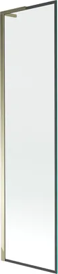 Obrázek produktu pro Mexen Next L vanová zástěna 1křídlová 50 x 150 cm, černý rám, zlatý - 895-050-000-03-70-50