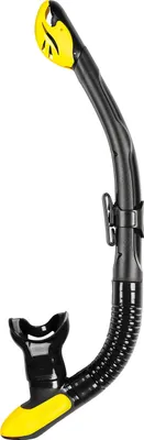 Produktbild von Mares Schnorchel mit Ventil Ergo Dry, Farbe:gelb, Silikonfarbe:schwarz