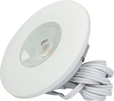 Produktbild von hoftronic LED Einbaustrahler 3W 2700K IP44 Weiß rund dimmbar