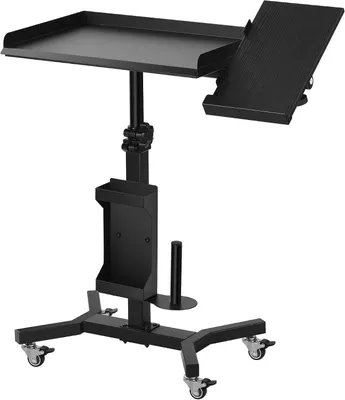 Productafbeelding van Trolley met lade voor tatoeages, op wielen, met verstelbare en draaibare tatoeagetafel