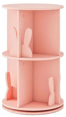 Obrázok produktu pre Detský otočný regál na knihy TP10362PI, 40 x 40 x 65 cm, ružový – B