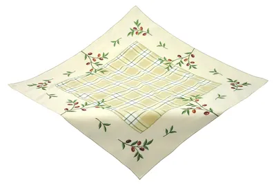 Tischdecke Polyester natur 130x170 cm rechteckig