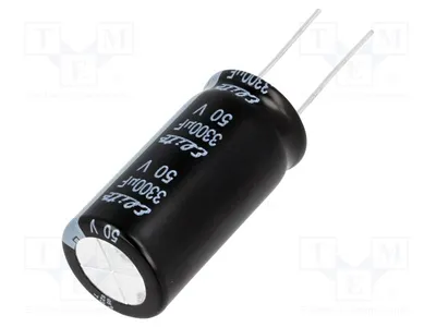 Produktbild von 5x Kondensator: elektrolytisch 3300uF 50VDC Ø18x36mm THT 20% PF1H332MNN1836 Elek