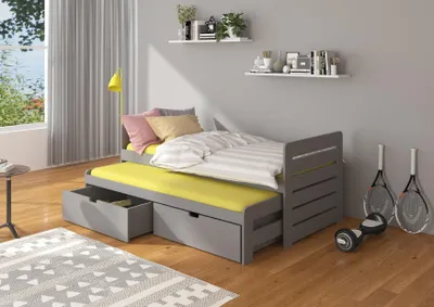 Obrázek produktu pro Dětská dvojlůžková postel 80x180 DANRINA - šedá