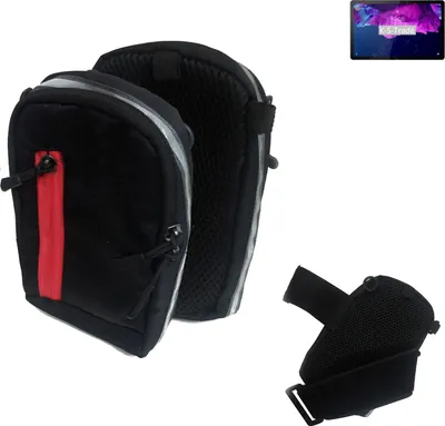 Produktbild von K-S-Trade Outdoor Gürteltasche Holster Umhängetasche kompatibel mit Lenovo Tab P11 schwarz Handy Tasche Case travelbag Schutz Hülle Handy Hülle