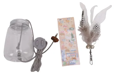 Zdjęcie produktu dla Kociątko, drzwi, zabawka-zaczep, podajnik, zabawka, samodzielna zabawa, piórko, prowokacja, zabawka dla zwierząt, idealna dla kotów, które nudzą się w domu
