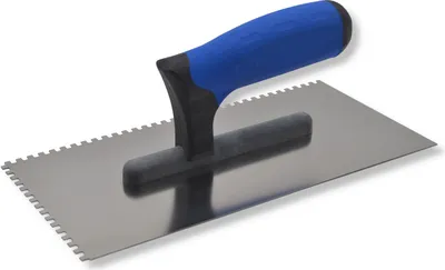 Produktbild von DEWEPRO Zahnkelle 4x4 mm PROFI 3 - Edelstahlblatt 270x130mm – rostfrei
