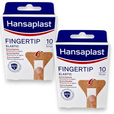 Produktbild von 2x Hansaplast Fingerkuppenpflaster - 2x 10 Stück Finger Tip