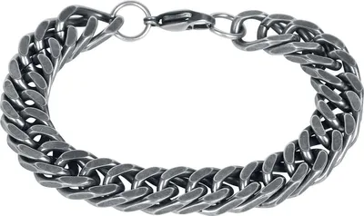 Produktbild von etNox hard and heavy Armkette Herren Panzerkette Armband silberfarben 22 cm