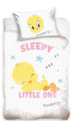 Productafbeelding van Tweety Peuterdekbedovertrek 100 x 135 cm - Katoen