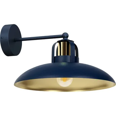 Produktbild von Wandleuchte FELIX MARINEBLAU/GOLD 1xE27