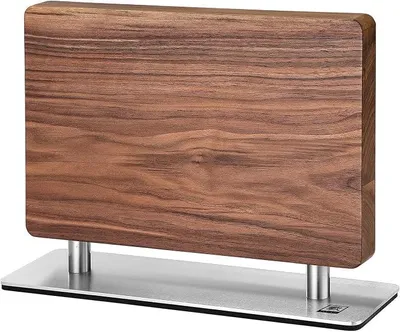 Imagen del producto de Bloque de madera de nuez, con superficie magnética en ambos lados, sin cuchillos incluidos