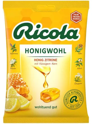 Produktbild von Ricola Honigwohl Honig Zitrone 68g