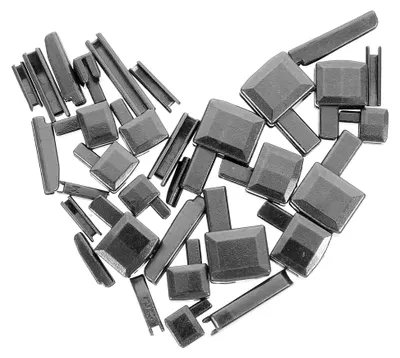 Produktbild von 16 Metall-Reißverschluss-Endstopper in 4 Größen für die Reparatur von Kleidung