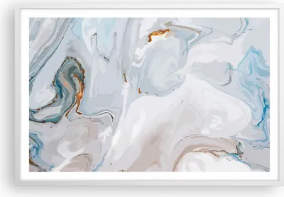 Produktbild von Gerahmtes Poster - Weißer Rahmen - Abstraktion modern - 91,5x61 cm - Wand Bild - Wanddeko - Wandbilder - Kunstposter - Wandposter - Bilderrahmen - Bilder - Kunstdruck - Wandbild - P2WAA91x61-4052