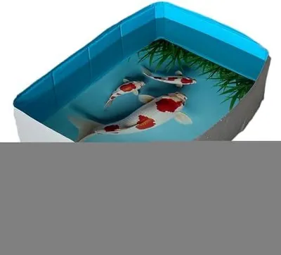 Produktbild von Quadratische, faltbare Haustierbadewanne aus PVC für Hunde und Katzen | Tragbarer Haustierpool für draußen und den Garten