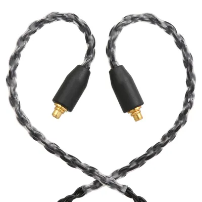 Produktbild von MMCX-Anschluss, Ersatz-Kopfhörerkabel, 3,5 mm, kabelgebundene Ohrhörer, abnehmbares Kabel, Inline-Steuerung mit Mikrofon für Shure SE535 SE846 UE900 Kopfhörer
