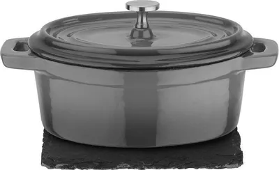 Produktbild von Mini-Auflaufform – GSW – 718301 – Massives Gusseisen – Induktionsgeeignet – Anthrazitgrau