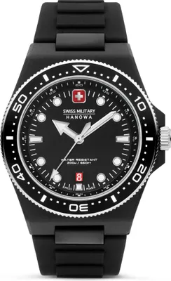Produktbild von SWISS MILITARY HANOWA Herrenuhr Quarzuhr schwarz onesize Herren 45 SMWGN0001180, SMWGN0001181, SMWGN0001184, SMWGN0001185, SMWGN0001186, SMWGN0001187