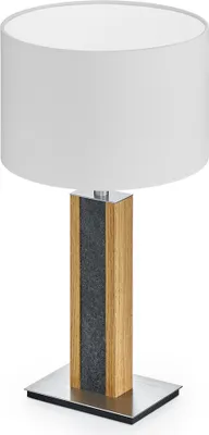 Produktbild von Karl G Tischlampe mit Applikation in Granitoptik Baumwolle weiß