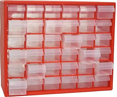 Produktbild von Wandorganisator Strend Pro SBx3045, 36 Schubladen, 40,5x14x33 cm, max. 25 kg