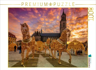 Produktbild von Calvendo Lichterwelt auf dem Domplatz - Foto-Puzzle', 1000 Teile, 1000 Stück(e), Stadt