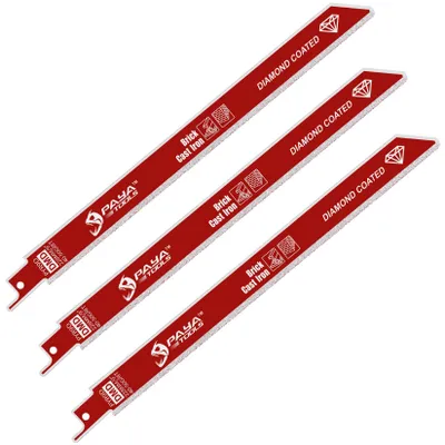 Rezipro-Sägeblätter 9 Zoll, Diamant, 40-50 Körnung, 3 Stück