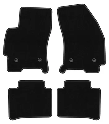 Productafbeelding van Velours automatten voor Ford Mondeo MK3 2001-2007 (stationwagen/liftback/sedan) – 4-delig, zwart, op maat – Wielganizator BASIC