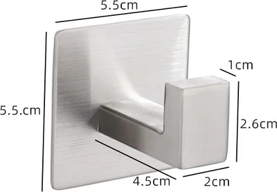 Produktbild von INF 4er-Pack Schwerlast-Klebehaken - Bohrfreie Badezimmerhaken