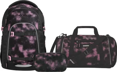 Produktbild von Coocazoo, Schulrucksack-Set MATE Pink Illusion 3-teilig