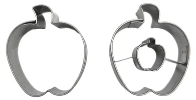 Productafbeelding van Uitsteekvorm, set van 2: appel + appel, diameter 45 mm